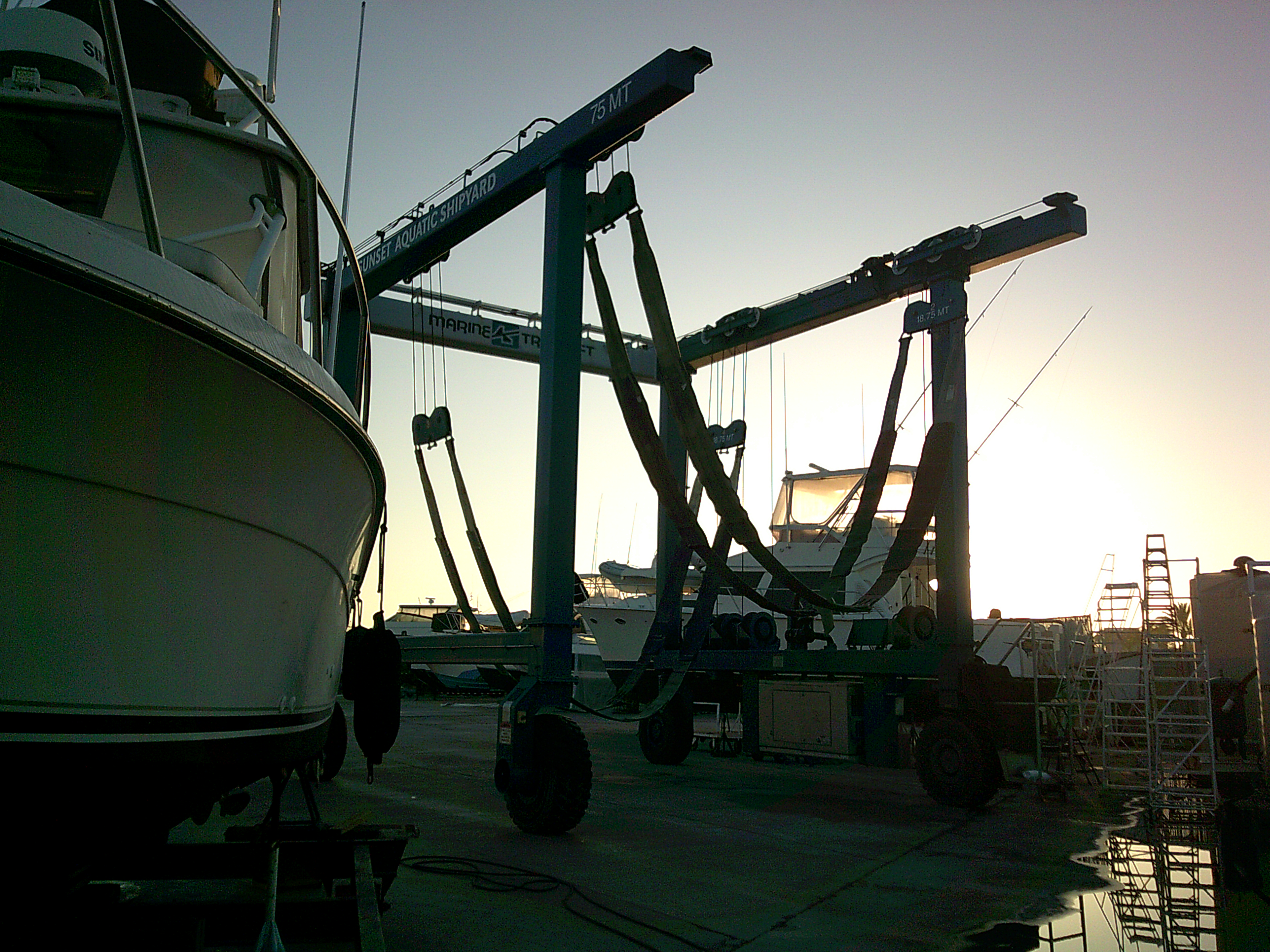 Sunset Aquatic Shipyard boat yard